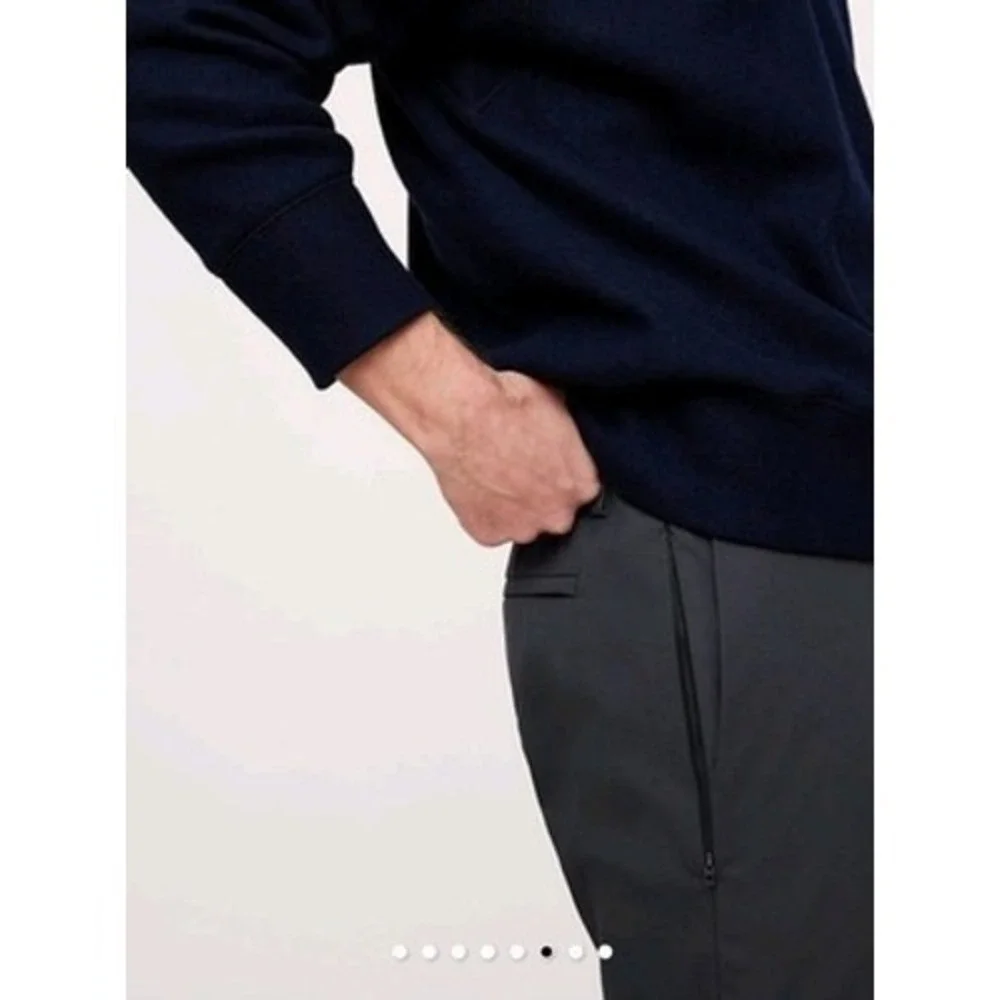Banana Republic Mens Slate Blue‎ Performance Dress Pants 34x30 Slim Fit Work